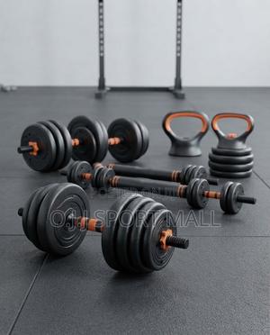 20kg/30kg Adjustable Dumbbell Kettlebell Set for Home Gym