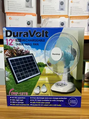 Duravolt 12” 3in1 Rechargeable Fan