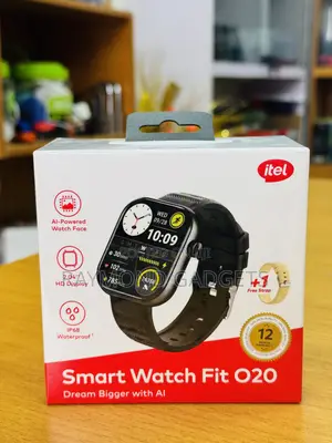 Itel Smart Watch Fit O20 2.04-Inch HD Display and Extra Strap – Black