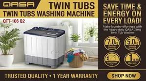 QASA 7.0kg Twin Tub Washing Machine (QTT-106 Q2)