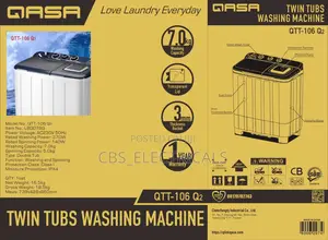 QASA 7.0kg Twin Tub Washing Machine (QTT-106 Q2)
