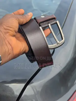 Brown Leather Men's Belt