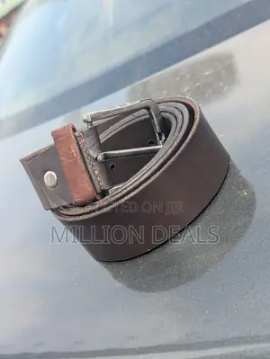 Brown Leather Men's Belt