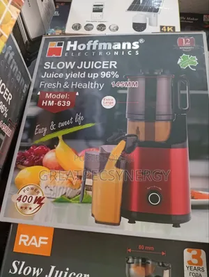 Hoffmans Slow Juicer - Big Mouth (Hm-639)