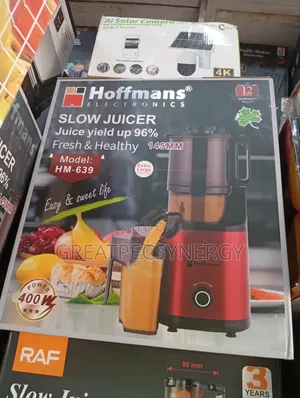 Hoffmans Slow Juicer - Big Mouth (Hm-639)