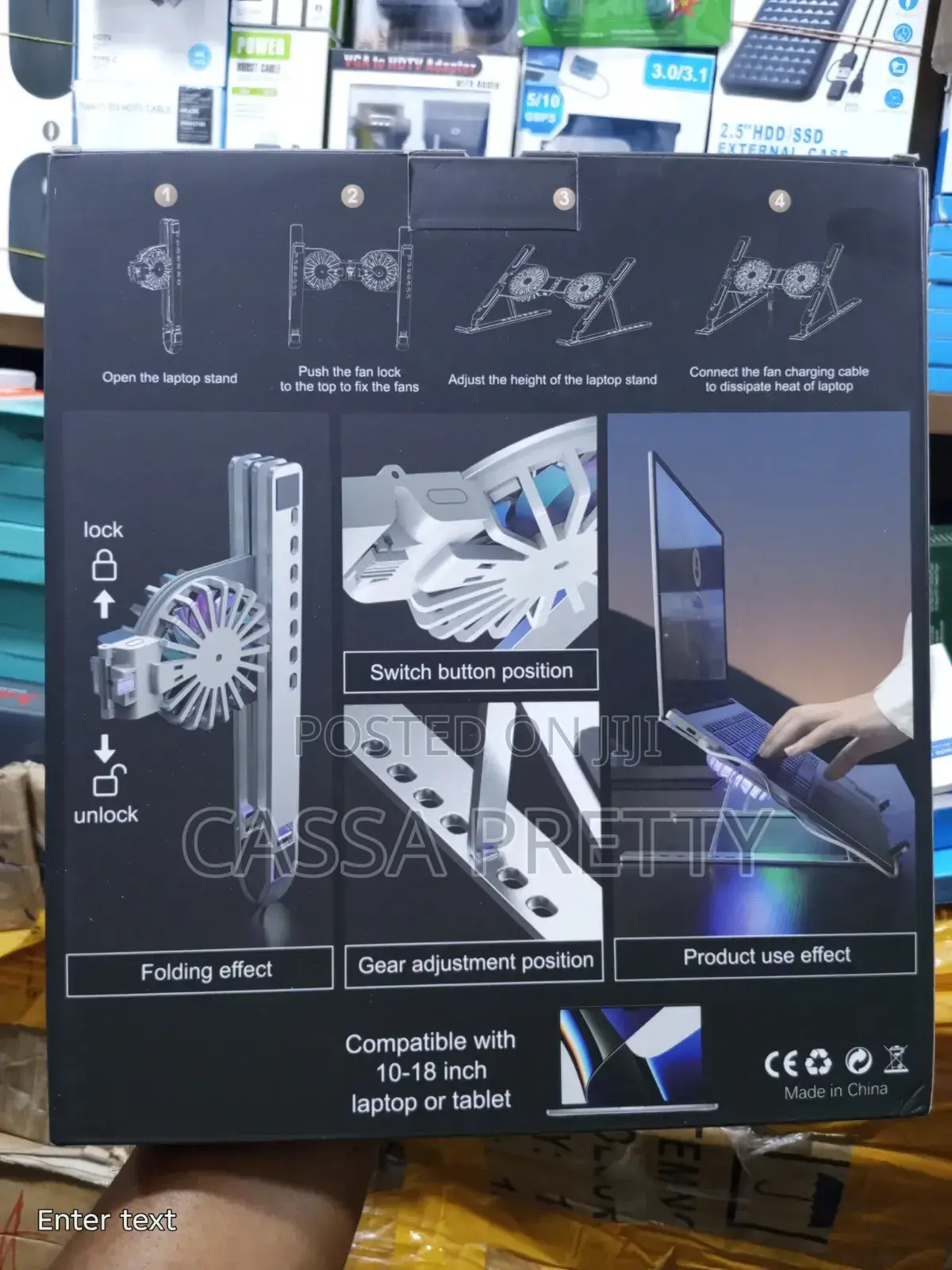 Portable, Multifunctional Laptop Stand With Fans