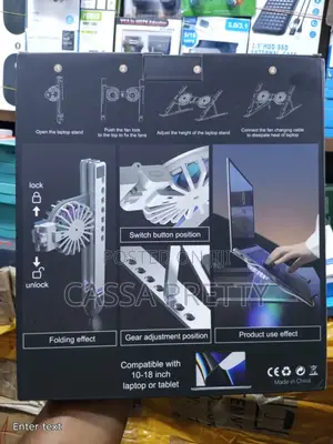 Portable, Multifunctional Laptop Stand With Fans