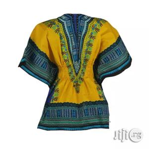 African Print Traditional Danshiki for Her - Yellow