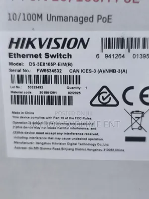 HIKVISION DS-3E0105P-E/M 4 Port PoE 10/100