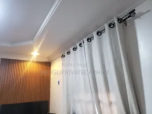 Brown and Ash Curtains and Curtain Accessories for 6 Windows