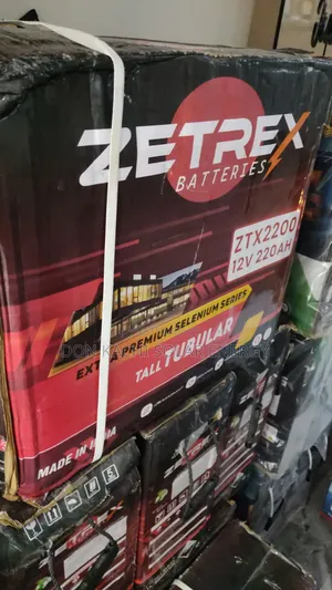 2200Ah 12v Zetrex Tubular Battery.