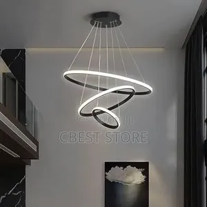 3 Step Chandelier Black