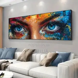 Rough Canvas Artwork on a Wooden Frame