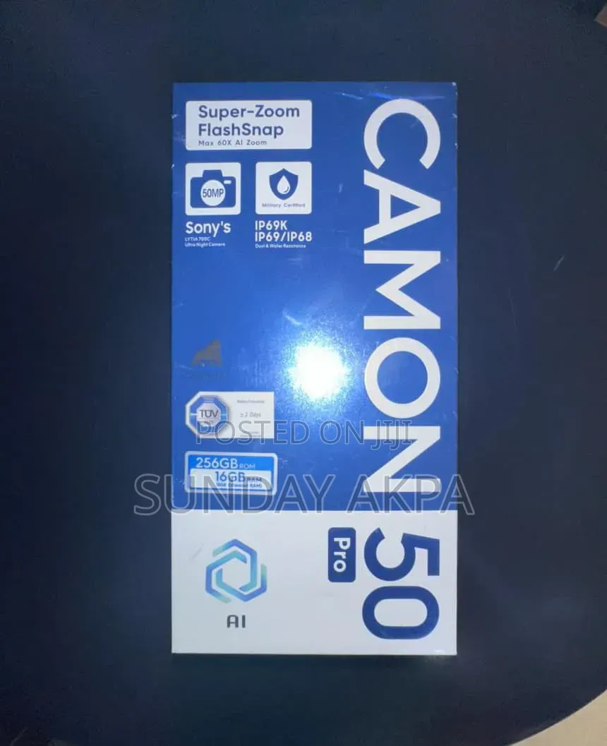 New Tecno Camon 50 Pro 256 GB
