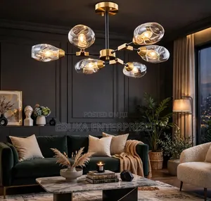 Light Modern Sputnik / Molecular Chandelier*