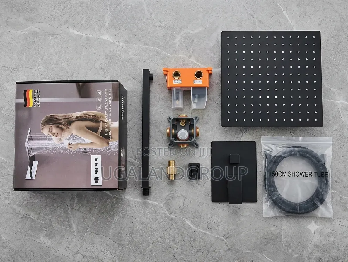 Black Concealed Shower Set