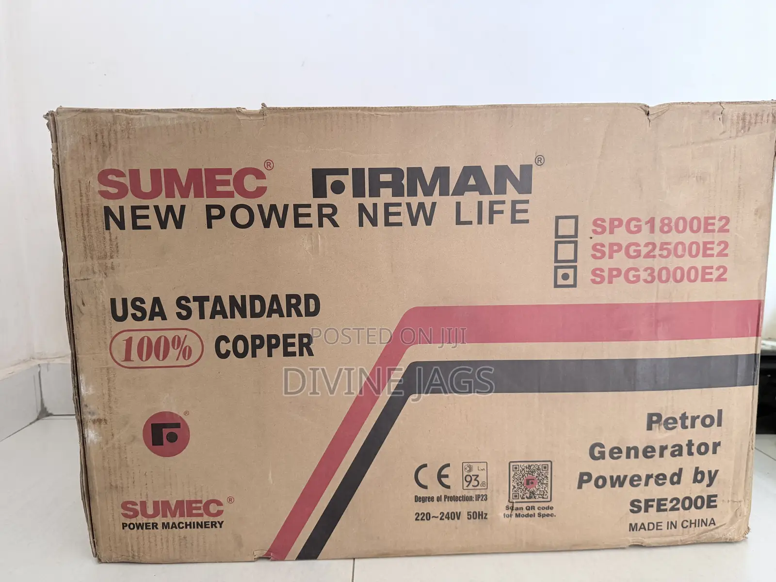 Firman Spg3000e2 2.5kva Petrol Generator
