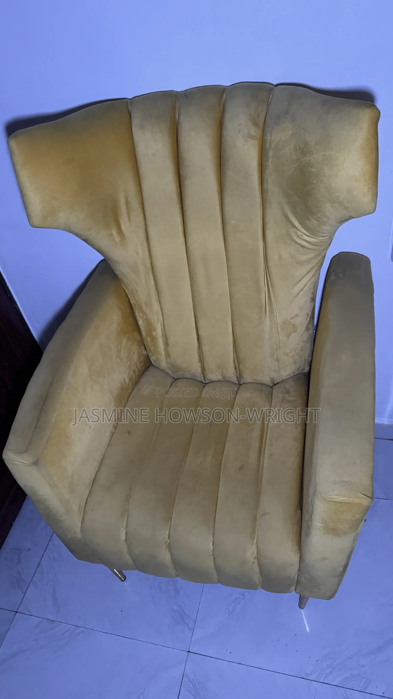 Big Yellow Arm Chair