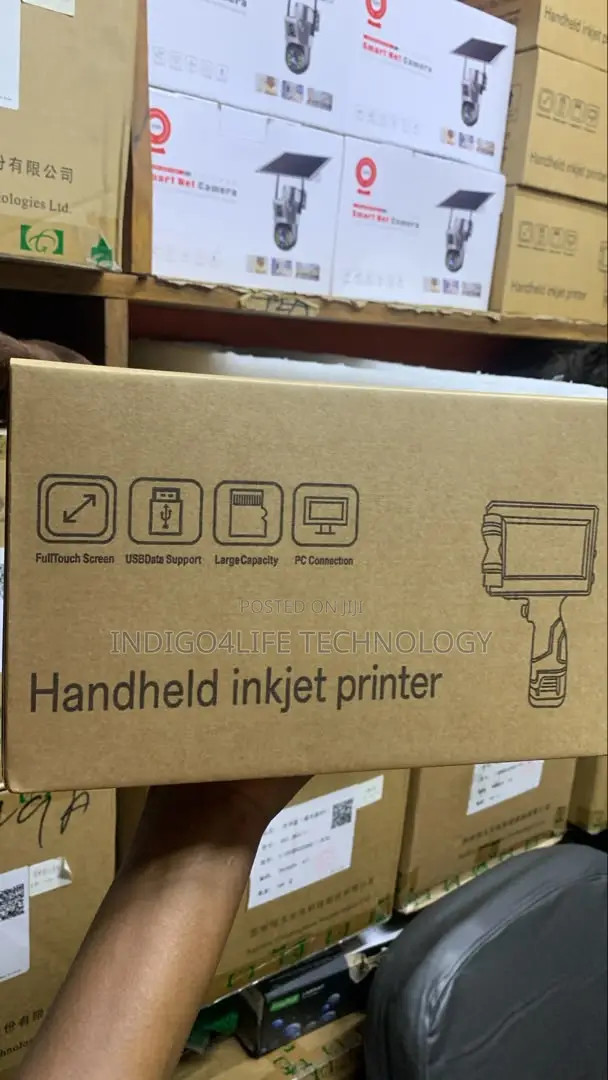 Portable Handheld Inkjet Used for Marking Text, Barcodes, and Logos