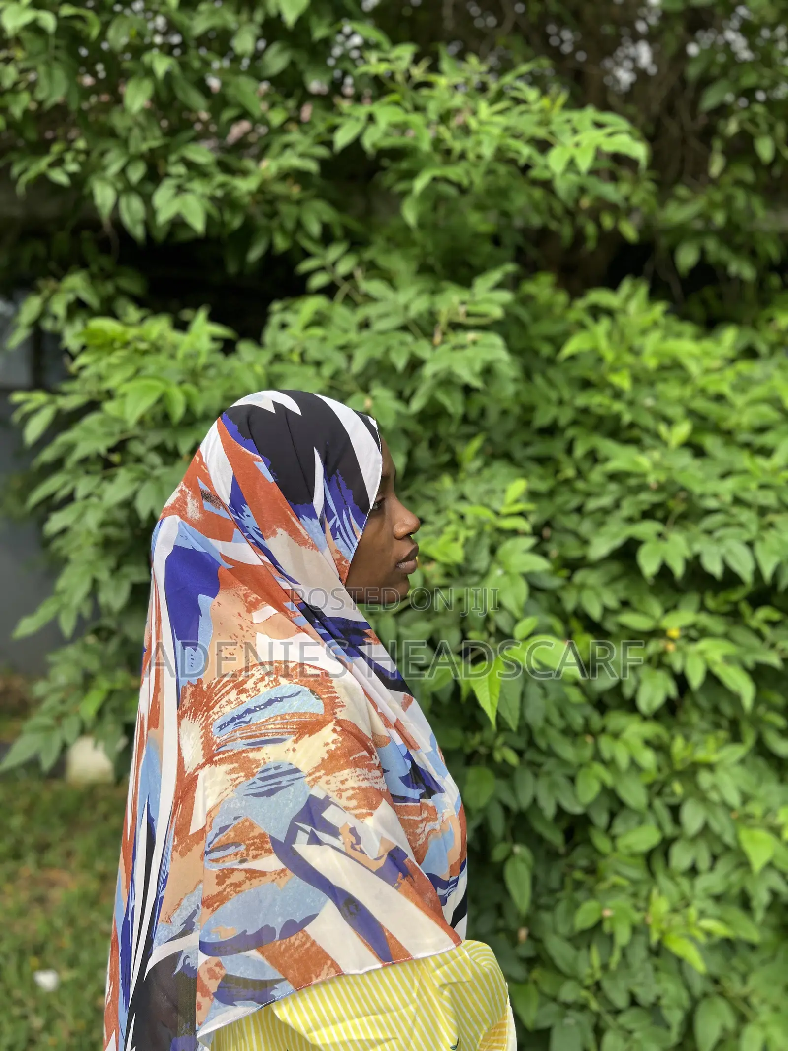 Floral Chiffon Scarf