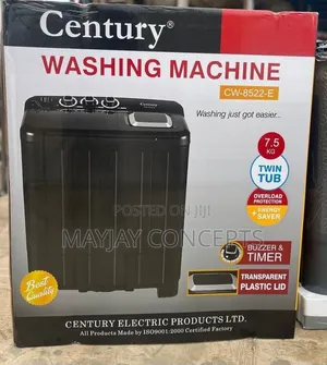 Century 7.5KG Twin Tub Washing Machine With Spin Dryer Timer