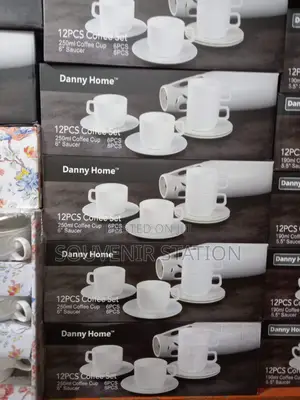 6 PCS Teacup and 6 PCS Saucer Set