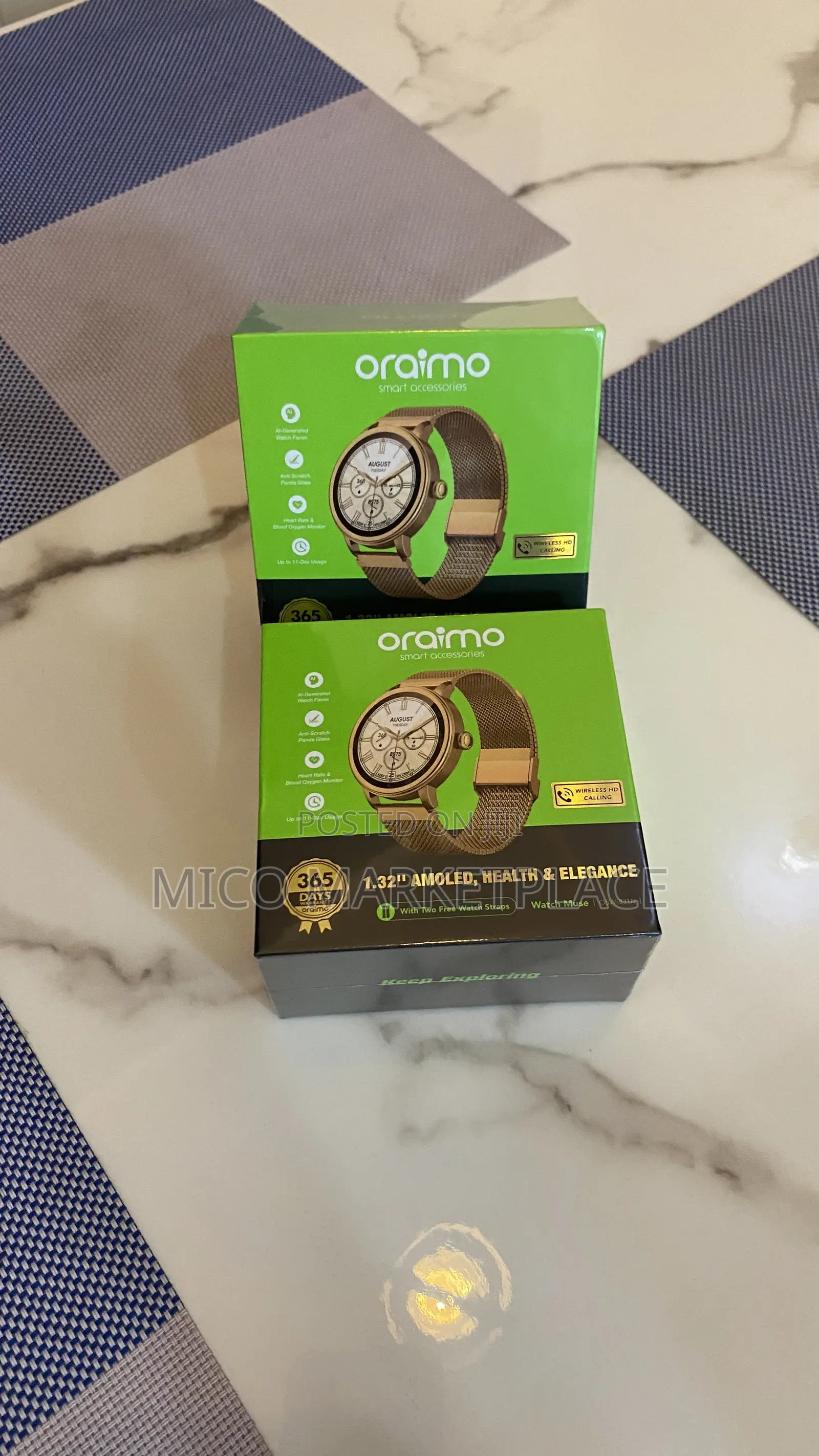 Oraimo Watch Muse 1.32" AMOLED IP68 Smart Watch