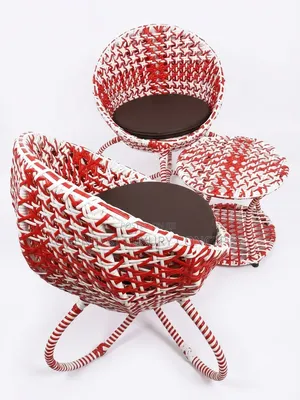 Executive Patio Rattan Chair and Table