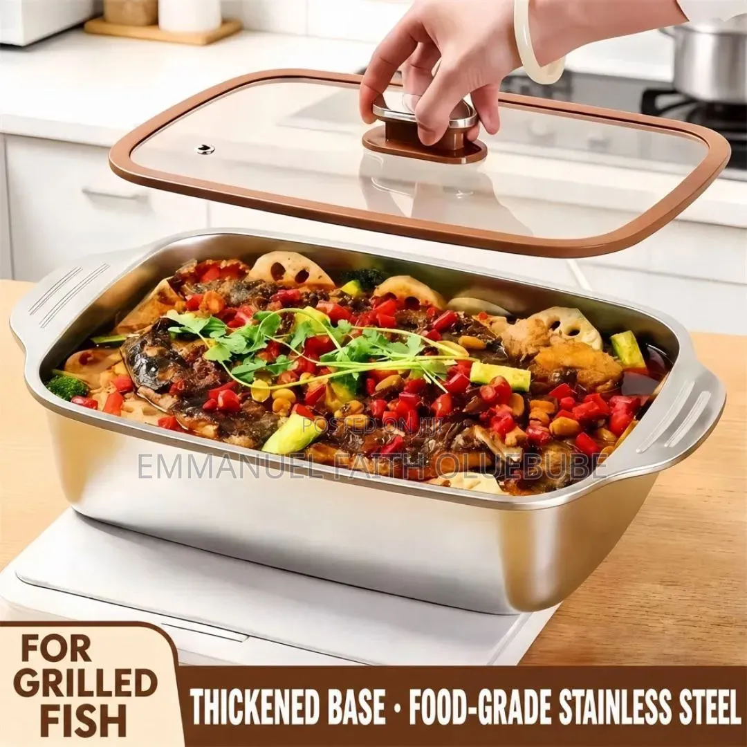 Food Pan With Shatter Proof Grass Lid