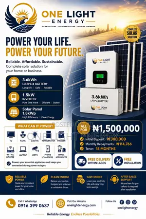 1.5KW 3.6KWH Solar System