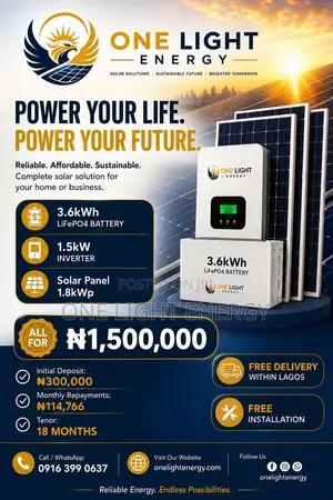 1.5KW 3.6KWH Solar System