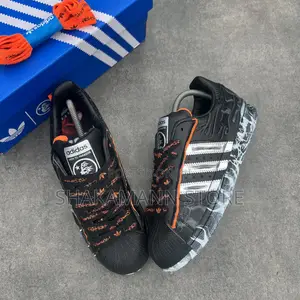 Original Adidas Super Star Hellstar Available in Store Blak Flame