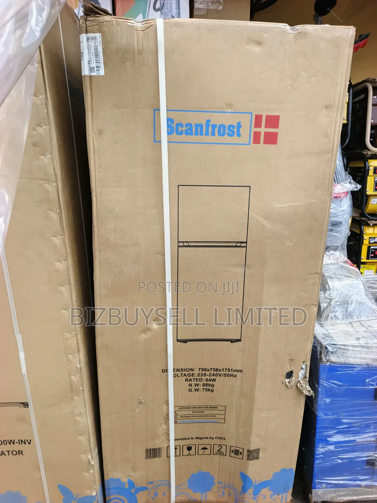 435L Double Doors Scanfrost Inverter Refrigerator Set.