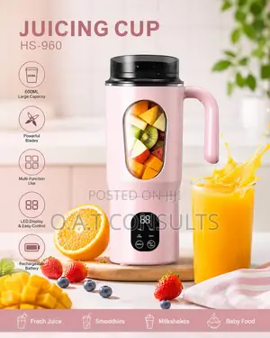 Portable Juicing Cup and Blender
