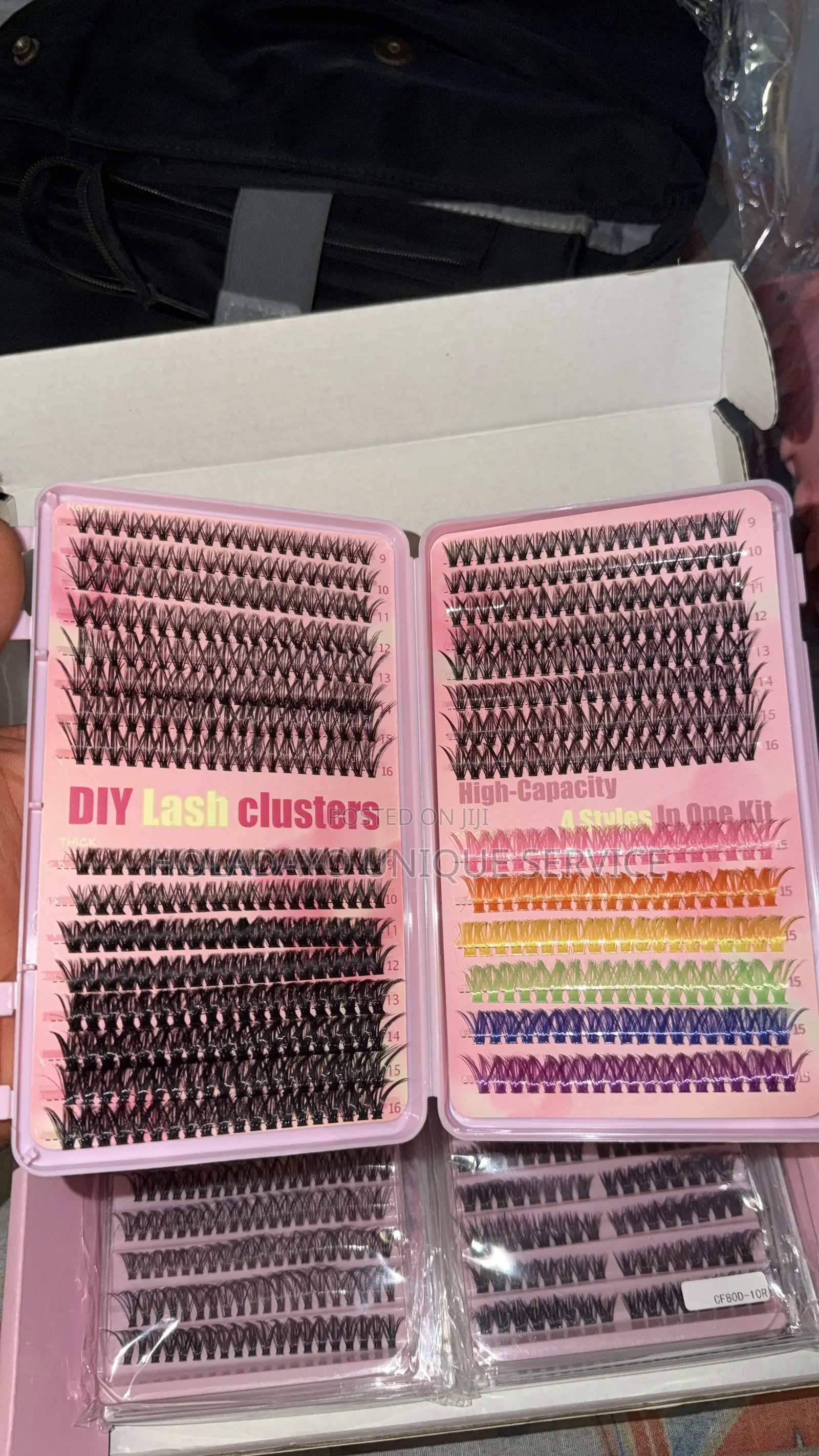 False Eyelashes Gift Set, D-Curl Lashes of Different Lengths