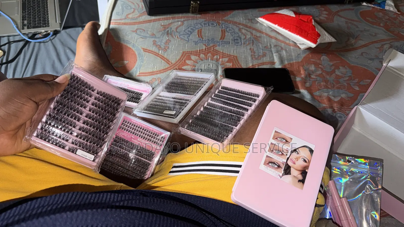 False Eyelashes Gift Set, D-Curl Lashes of Different Lengths