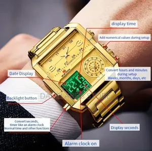 Quality Gold Chain Watch for Men