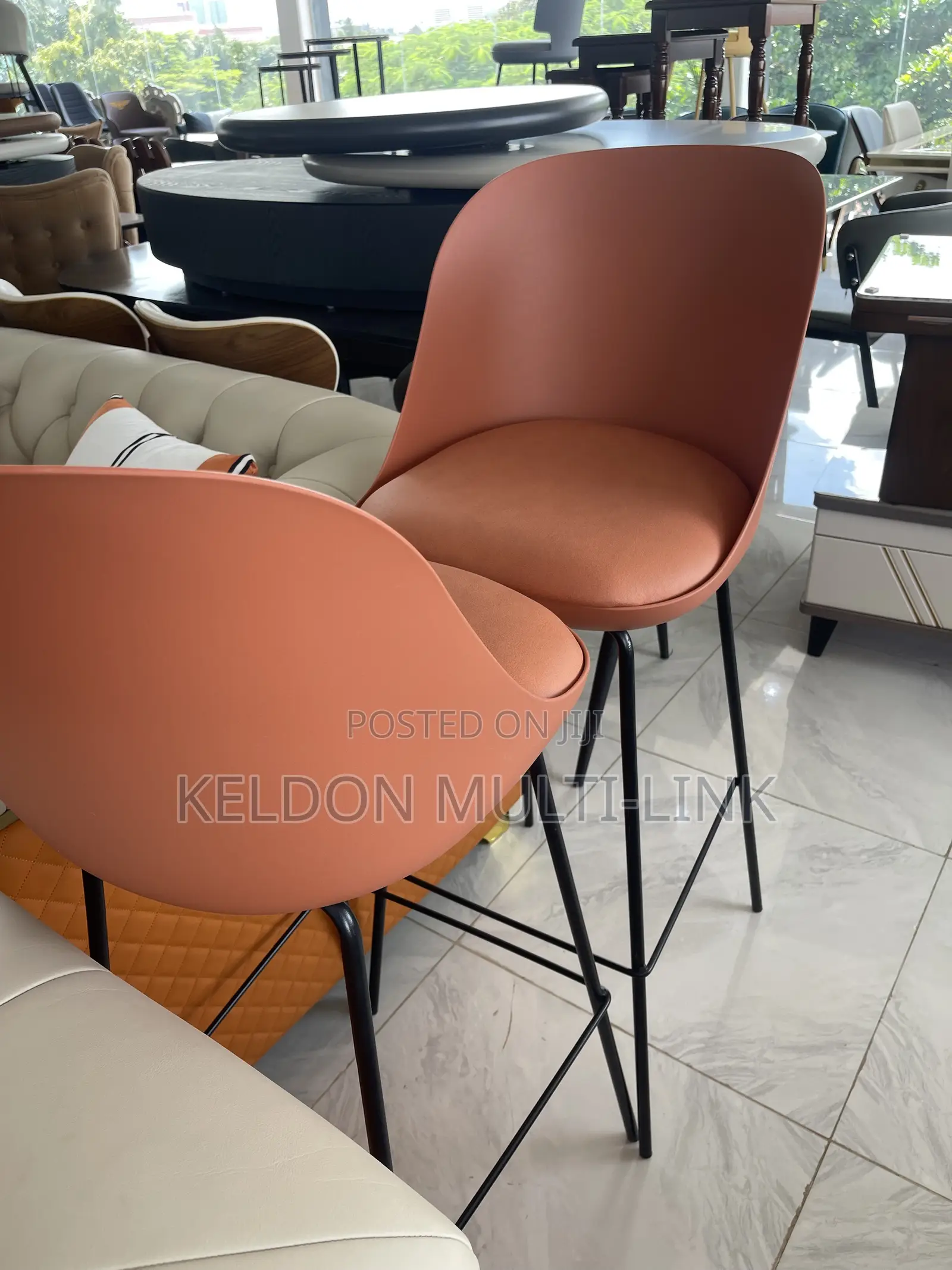 High Island Bar Stools for Kitchen Island, Bars, Reception