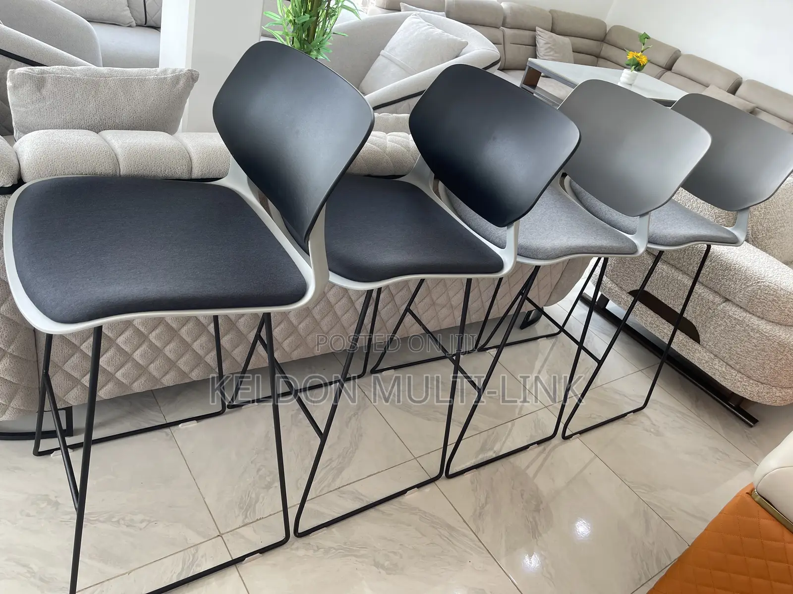 High Island Bar Stools for Kitchen Island, Bars, Reception