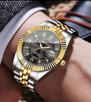 Affordable Silver Gold Chain Watch