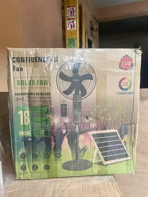 Rechargeable AC/Dc Solar Standing Fan