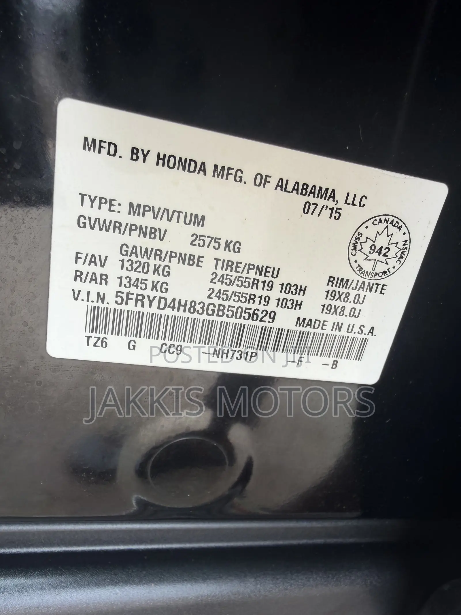 Acura MDX 2016 Black