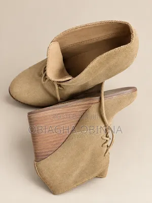 Lucky Brand Yemeni Suede Wedge Bootie.