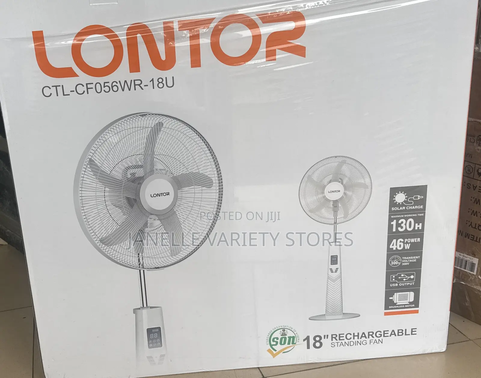 Rechargeable Standing Fan
