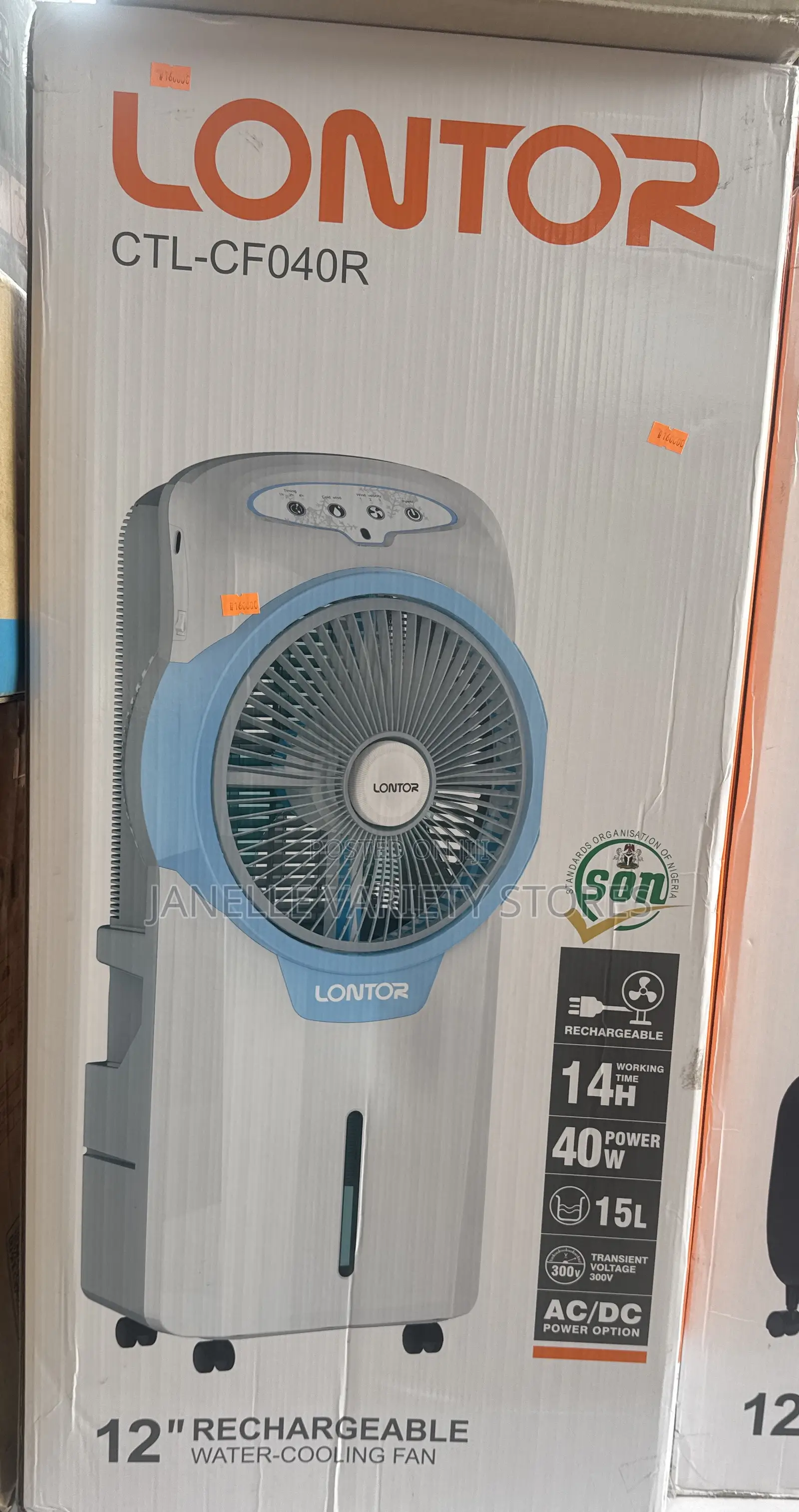 Air Cooling Rechargeable Fan