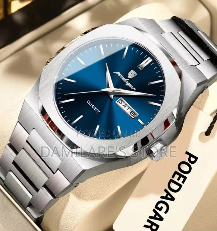 Original Silver Chain Poedagar Watch for Men