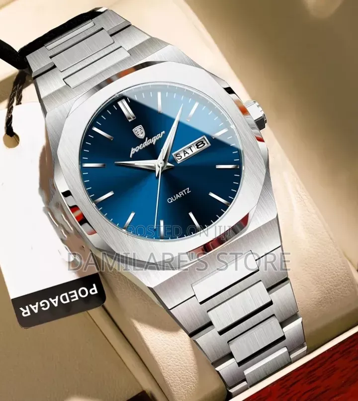 Original Silver Chain Poedagar Watch for Men