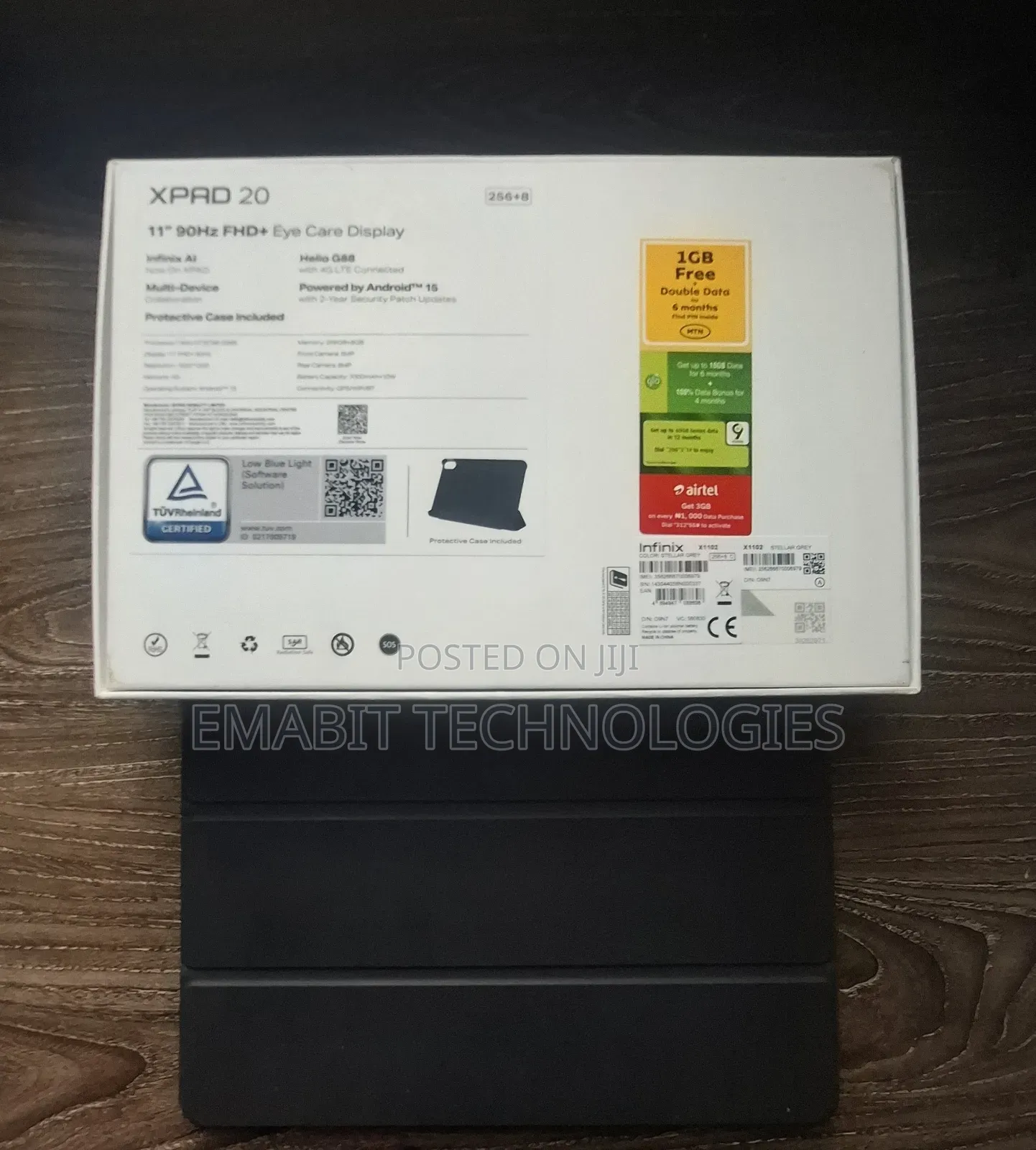 New Infinix Xpad 20 256 GB Gray