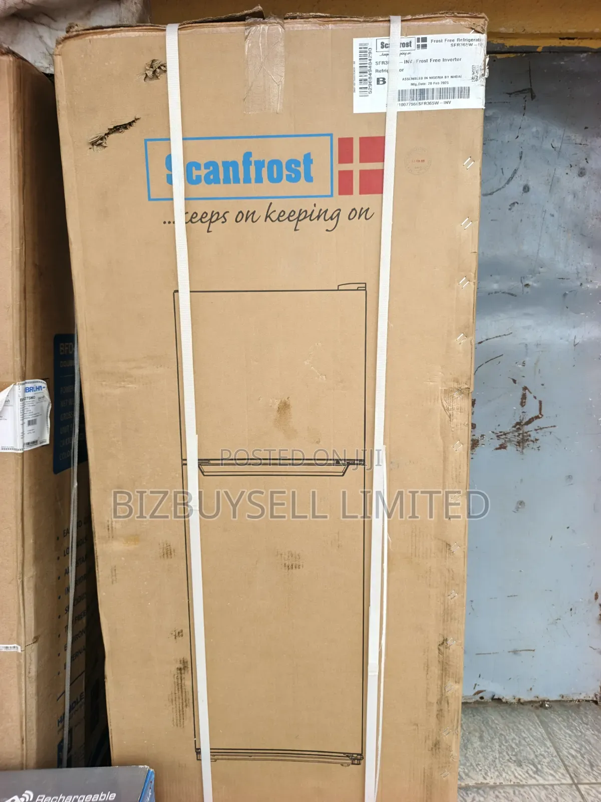 365L Double Doors Scanfrost Inverter Refrigerator Set.