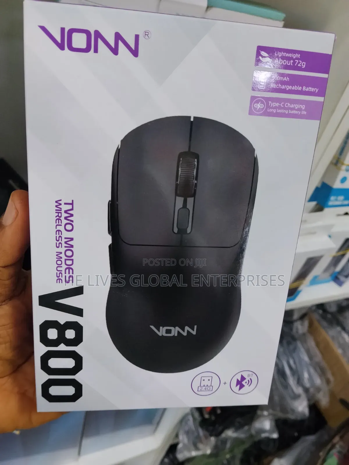 V800 Rechargable Bluetooth Wireless Mouse